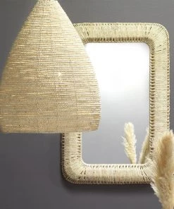 Jamie Young Gulf Steam Pendant In Off White Wood Beads