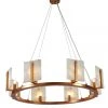 Jamie Young Halo Chandelier, Large In Antique Brass & Alabaster All Lighting