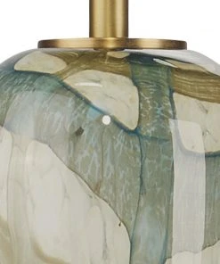 Jamie Young Helen Pendant, Small In Pale Blue Glass All Lighting