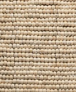 Jamie Young High Tide Pendant In Off White Wood Beads