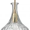 Jamie Young Isabella Carafe Pendant In Clear Glass With Brass Hardware All Lighting