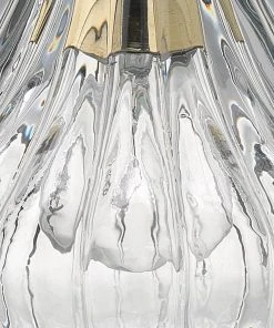 Jamie Young Isabella Carafe Pendant In Clear Glass With Brass Hardware All Lighting