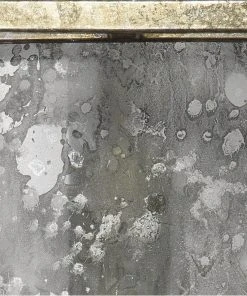 Jamie Young Jupiter Pendant In Champagne Leaf Metal With Antique Glass Shade