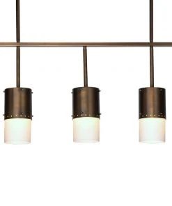 Jamie Young Lazio Five Light Chandelier In Oiled Bronze Patina With White Glass Sleeves All Lighting