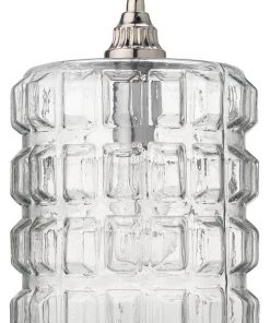 Jamie Young Madison Pendant In Clear Glass With Silver Hardware All Lighting