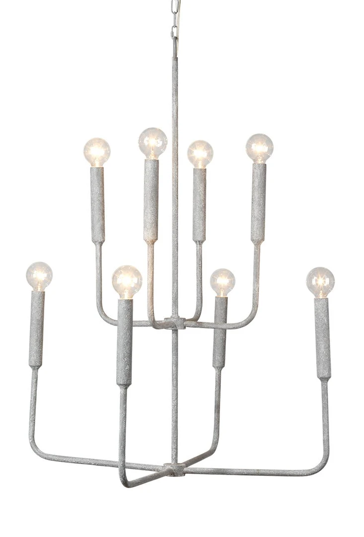 Jamie Young Mercer Chandelier In Grey Plaster 4 Jamie Young Mercer Chandelier In Grey Plaster