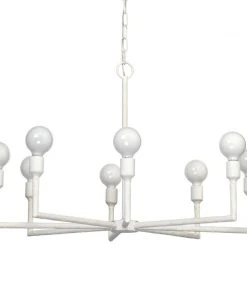 Jamie Young Park Chandelier In White Gesso