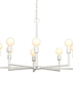 Jamie Young Park Chandelier In White Gesso