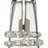 Jamie Young Long Ribbon Pendant In Clear Glass