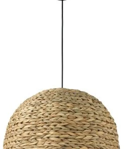 Jamie Young Shoreline Pendant In Natural Seagrass