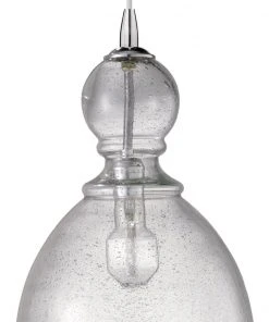 All Lighting Jamie Young Large St. Charles Pendant In Clear Seeded Glass
