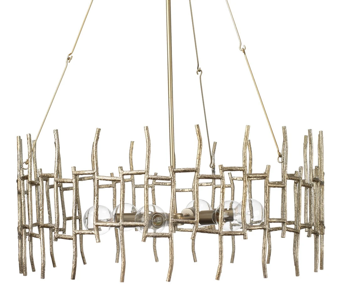 Jamie Young Ulysses Chandelier In Champagne Leaf Metal 3 Jamie Young Ulysses Chandelier In Champagne Leaf Metal