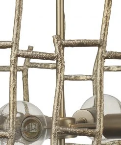 Jamie Young Ulysses Chandelier In Champagne Leaf Metal 9 Jamie Young Ulysses Chandelier In Champagne Leaf Metal