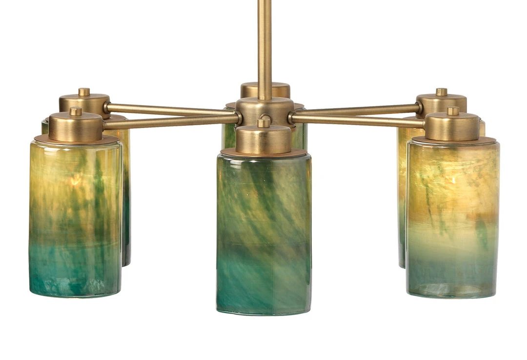 Jamie Young Vapor Chandelier In Antique Brass & Vapor Glass 4 Jamie Young Vapor Chandelier In Antique Brass & Vapor Glass