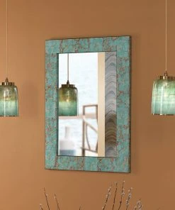 Jamie Young Medium Vapor Pendant In Aqua Metallic Glass All Lighting