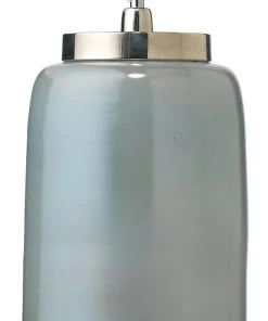 Jamie Young Medium Vapor Pendant In Opal Metallic Glass