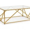 LIVING ROOM Chelsea House Glass Top Harlequin Coffee Table