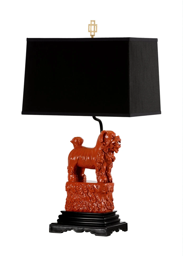 Table Lamps Wildwood Foo Foo Lamp - Red (Right) 3 Table Lamps Wildwood Foo Foo Lamp - Red (Right)