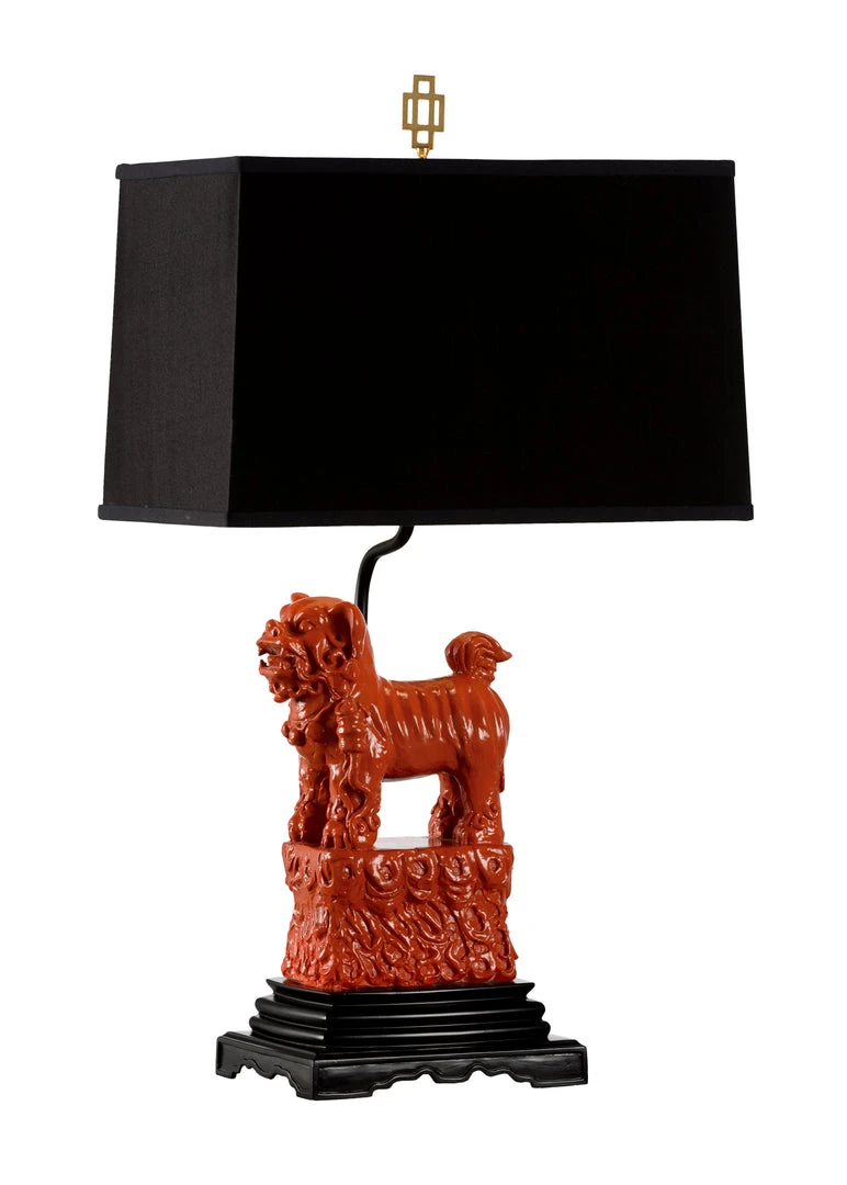 Wildwood Foo Foo Lamp - Red (Left) 3 Wildwood Foo Foo Lamp - Red (Left)