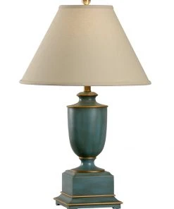 Wildwood Old Washed Urn Lamp - Teal
