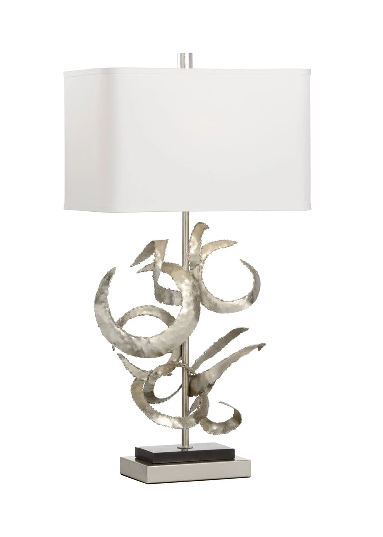 Wildwood Eclipse Lamp - Silver Table Lamps 3 Wildwood Eclipse Lamp - Silver Table Lamps