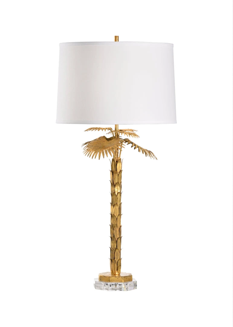 Table Lamps Wildwood Palm Island Lamp - Gold 3 Table Lamps Wildwood Palm Island Lamp - Gold