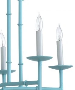 Wildwood Bamboo Chandelier - Silver All Lighting