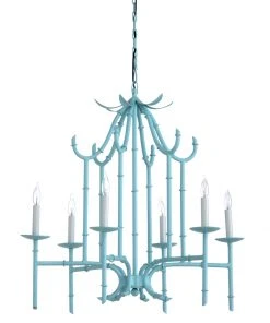 Wildwood Bamboo Chandelier - Silver All Lighting