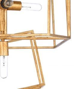 Wildwood Cubist Chandelier - Gold