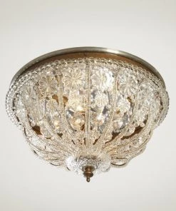 Chelsea House Lg Crystal Flushmount All Lighting