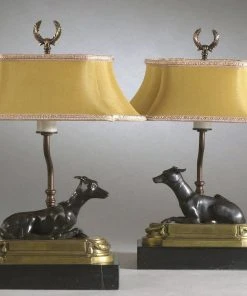 Chelsea House Greyhound Bookcase Lamp-Right