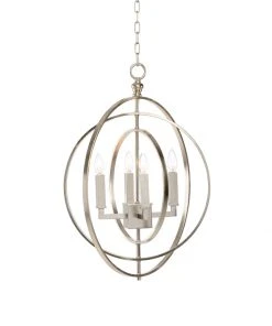 All Lighting Chelsea House Round Chandelier - Silver (Sm