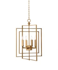 Chelsea House Cube Chandelier - Gold (Small)