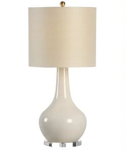 Chelsea House Charles Vase Lamp - Cream Table Lamps
