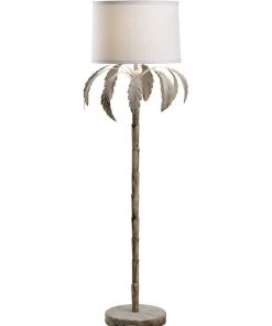 Table Lamps Chelsea House Palm Floor Lamp - White Wash