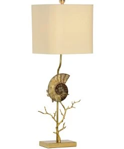 Chelsea House Ammonite Lamp (Left) Table Lamps