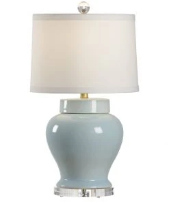 Chelsea House Lumberton Vase Lamp - Blue