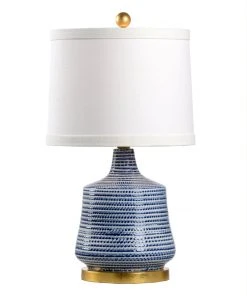 Table Lamps Chelsea House Beehive Lamp - Blue