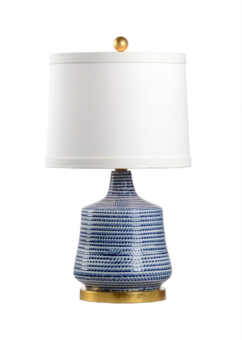 Table Lamps Chelsea House Beehive Lamp - Blue 3 Table Lamps Chelsea House Beehive Lamp - Blue
