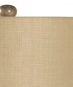 Chelsea House Gray Marble Column Lamp Table Lamps