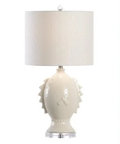 Table Lamps Chelsea House Fish Vase Lamp - White