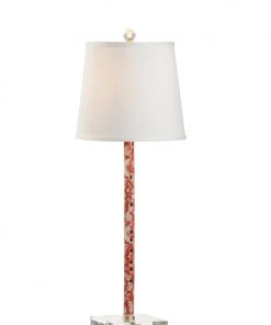 Chelsea House Red Flute Lamp Table Lamps