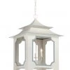 Chelsea House Tole Pagoda Lantern - Gray