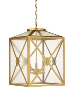 Chelsea House Shaulis Gold Fleck Lantern - All Lighting