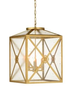 Chelsea House Shaulis Gold Fleck Lantern - All Lighting