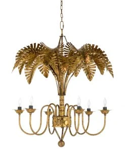 Chelsea House Fern Chandelier - Gold