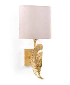 Chelsea House Palm Leaf Sconce - Gold Sconces