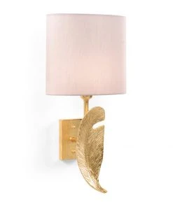 Chelsea House Palm Leaf Sconce - Gold Sconces