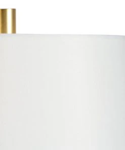 Chelsea House Round White Crosby Lamp
