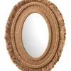 DECOR Jamie Young Fringe Oval Mirror In Natural Jute 1 DECOR Jamie Young Fringe Oval Mirror In Natural Jute